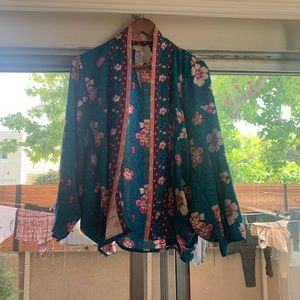 NWT Free People Floral Kimono